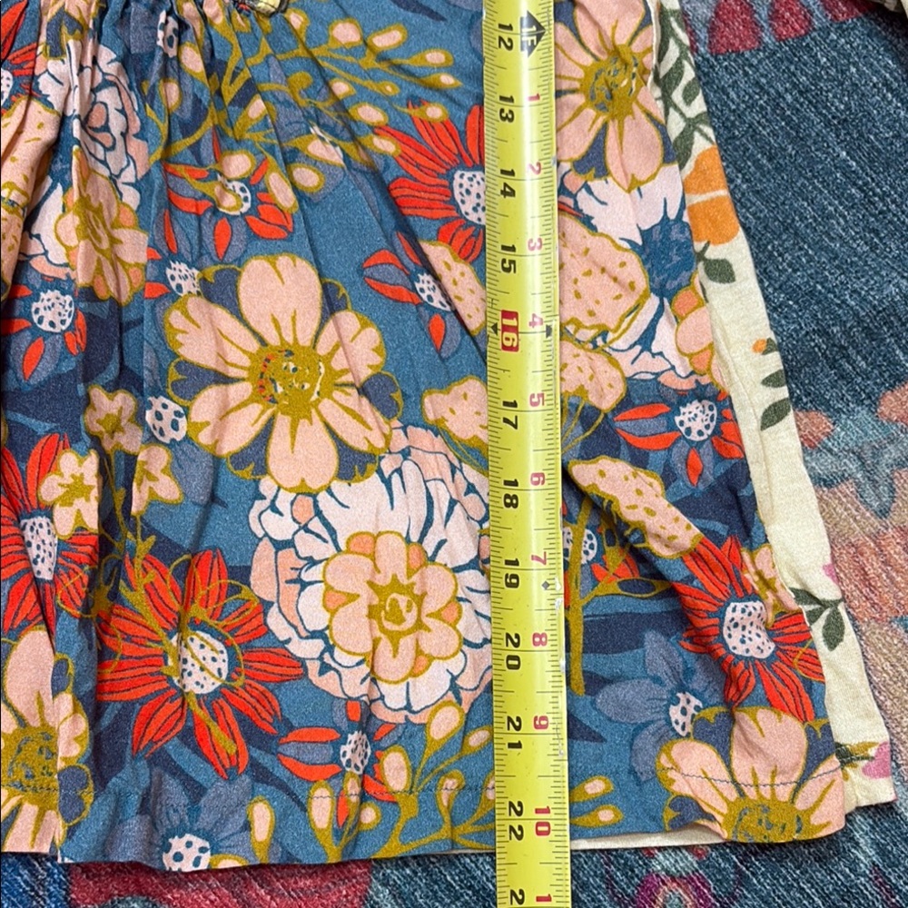 Anthropologie Bl-nk London Stephanie V-Neck Peasant Top in Multi XXS fits like S - Picture 4 of 7